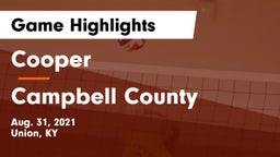 Cooper  vs Campbell County  Game Highlights - Aug. 31, 2021