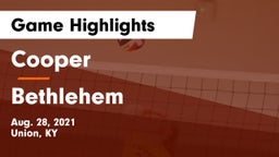 Cooper  vs Bethlehem Game Highlights - Aug. 28, 2021