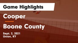 Cooper  vs Boone County  Game Highlights - Sept. 2, 2021