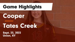 Cooper  vs Tates Creek  Game Highlights - Sept. 23, 2022