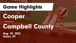 Cooper  vs Campbell County  Game Highlights - Aug. 29, 2023