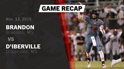 Recap: Brandon  vs. D'Iberville  2015