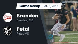 Recap: Brandon  vs. Petal  2018