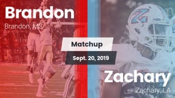 Matchup: Brandon vs. Zachary  2019