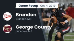 Recap: Brandon  vs. George County  2019