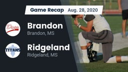 Recap: Brandon  vs. Ridgeland  2020
