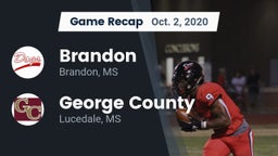 Recap: Brandon  vs. George County  2020