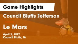 Council Bluffs Jefferson  vs Le Mars  Game Highlights - April 5, 2022