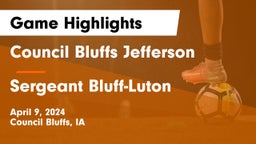 Council Bluffs Jefferson  vs Sergeant Bluff-Luton  Game Highlights - April 9, 2024