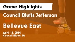Council Bluffs Jefferson  vs Bellevue East  Game Highlights - April 12, 2024