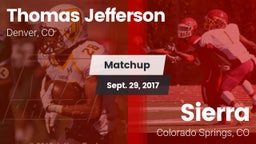 Matchup: Thomas Jefferson vs. Sierra  2017