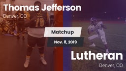 Matchup: Thomas Jefferson vs. Lutheran  2019