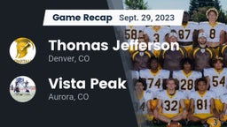 Recap: Thomas Jefferson  vs. Vista Peak  2023