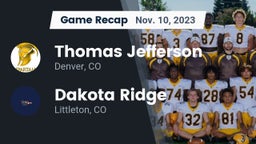 Recap: Thomas Jefferson  vs. Dakota Ridge  2023