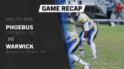 Recap: Phoebus  vs. Warwick  2016