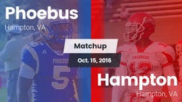 Matchup: Phoebus vs. Hampton  2016