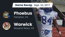 Recap: Phoebus  vs. Warwick  2017
