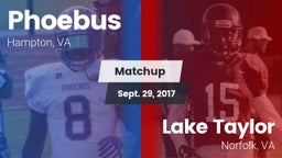 Matchup: Phoebus vs. Lake Taylor  2017