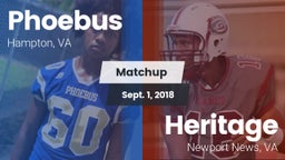 Matchup: Phoebus vs. Heritage  2018