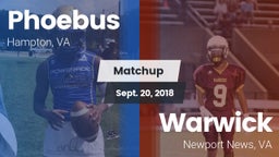 Matchup: Phoebus vs. Warwick  2018
