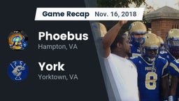 Recap: Phoebus  vs. York  2018