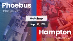 Matchup: Phoebus vs. Hampton  2019