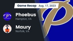 Recap: Phoebus  vs. Maury  2023