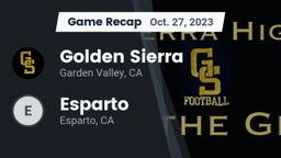 Recap: Golden Sierra  vs. Esparto  2023