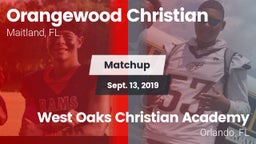 Matchup: Orangewood Christian vs. West Oaks Christian Academy 2019
