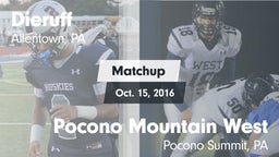 Matchup: Dieruff vs. Pocono Mountain West  2016