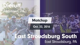 Matchup: Dieruff vs. East Stroudsburg South  2016