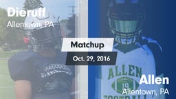 Matchup: Dieruff vs. Allen  2016