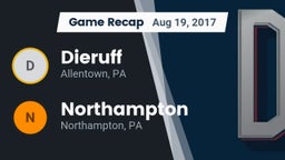 Recap: Dieruff  vs. Northampton  2017