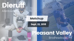 Matchup: Dieruff vs. Pleasant Valley  2018