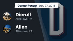 Recap: Dieruff  vs. Allen  2018