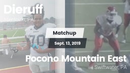 Matchup: Dieruff vs. Pocono Mountain East  2019