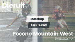 Matchup: Dieruff vs. Pocono Mountain West  2020