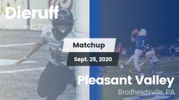 Matchup: Dieruff vs. Pleasant Valley  2020