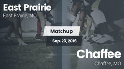 Matchup: East Prairie vs. Chaffee  2016