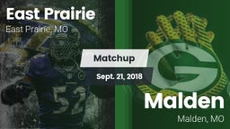 Matchup: East Prairie vs. Malden  2018