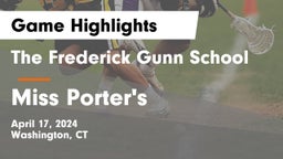 The Frederick Gunn School vs Miss Porter's  Game Highlights - April 17, 2024