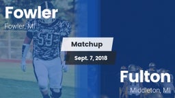 Matchup: Fowler vs. Fulton  2018