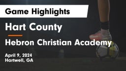 Hart County  vs Hebron Christian Academy  Game Highlights - April 9, 2024