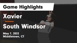 Xavier  vs South Windsor Game Highlights - May 7, 2022