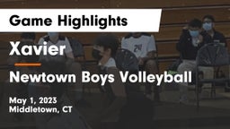 Xavier  vs Newtown  Boys Volleyball Game Highlights - May 1, 2023