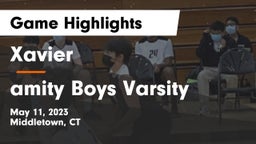 Xavier  vs amity Boys Varsity Game Highlights - May 11, 2023