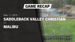 Recap: Saddleback Valley Christian  vs. Malibu 2015