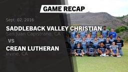 Recap: Saddleback Valley Christian  vs. Crean Lutheran  2016