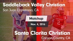 Matchup: Saddleback Valley Ch vs. Santa Clarita Christian  2016