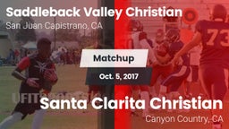 Matchup: Saddleback Valley Ch vs. Santa Clarita Christian  2017
